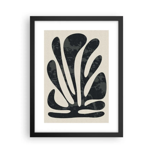 Plakat i sort ramme - Abstraktion med flere fingre - 30x40 cm