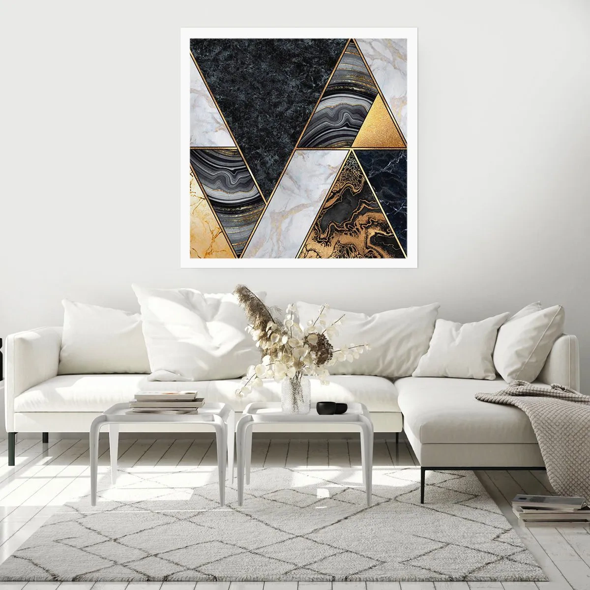 Plakat - Sten for sten - 40x40 cm