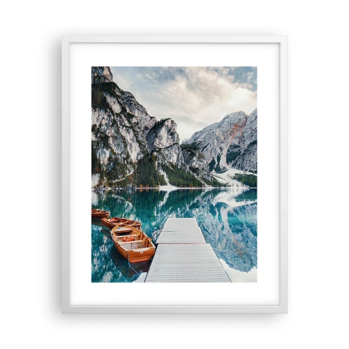 Plakat i hvid ramme - Vi vil vise dig skønheden - 40x50 cm
