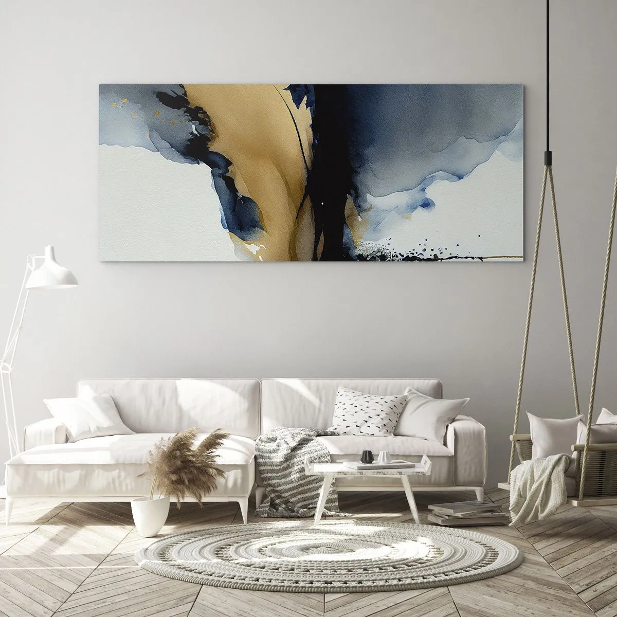Billede på glas - Bag sløret - 120x50 cm