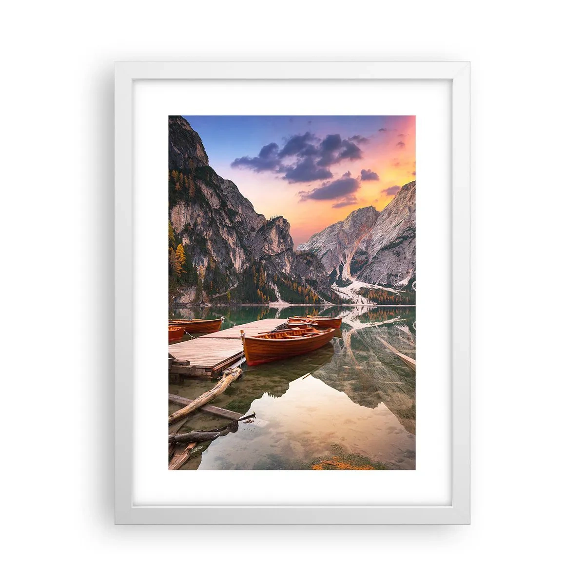 Plakat i hvid ramme - Dagens løfte - 30x40 cm