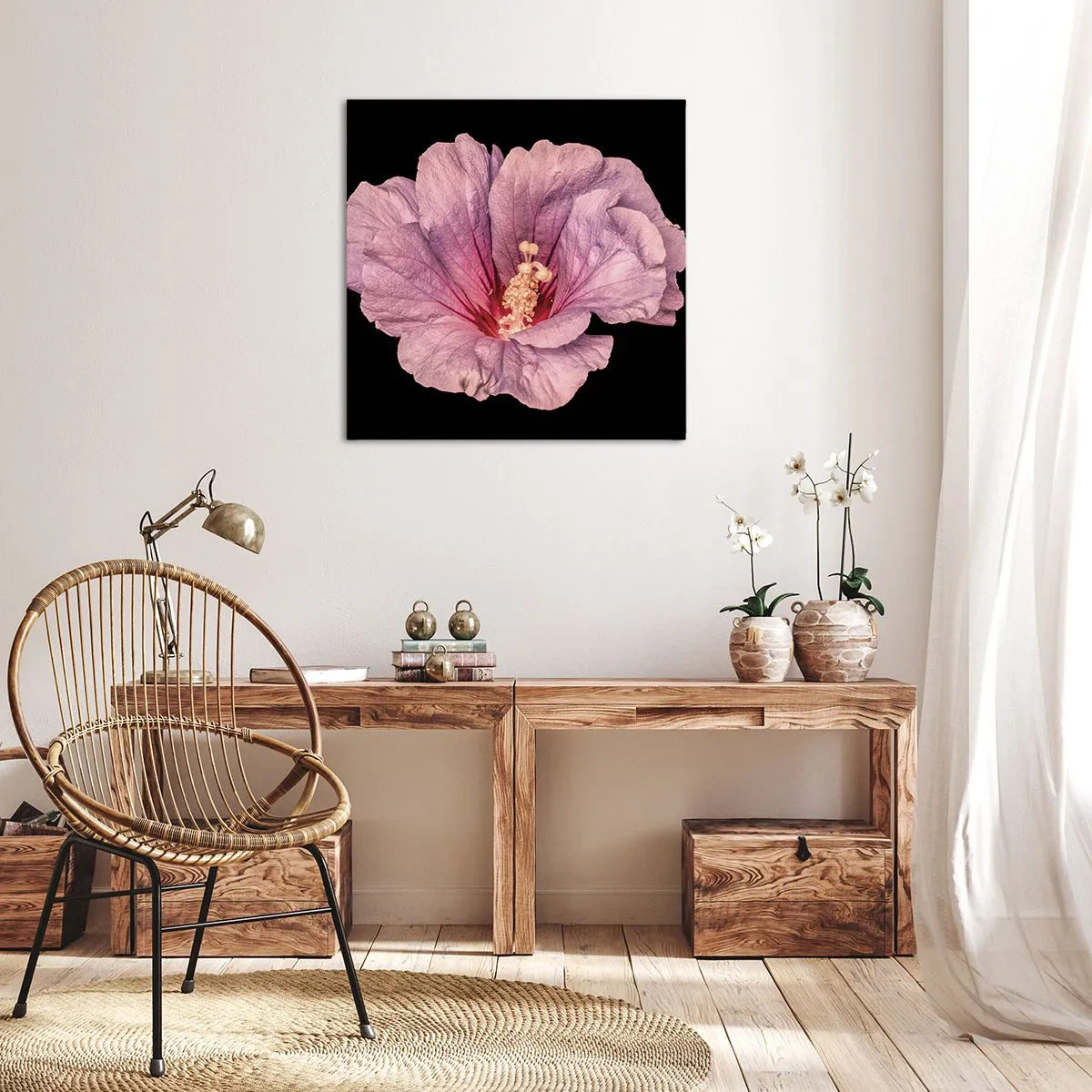 Lærredstryk - Billede på lærred - Lige i hjertet - 60x60 cm