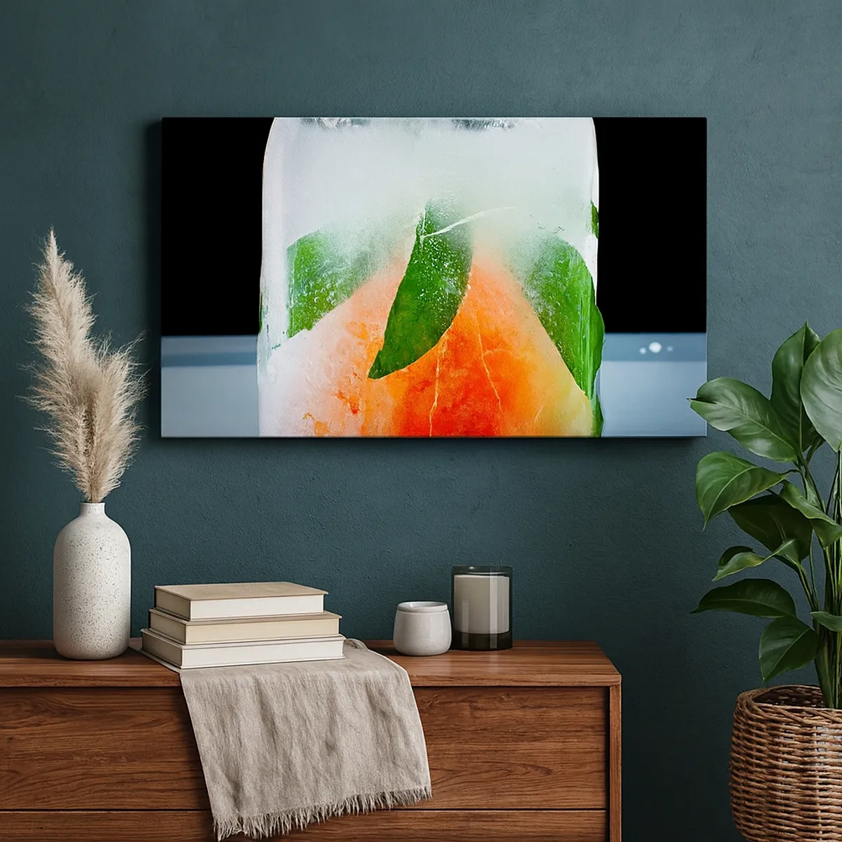 Lærredstryk - Billede på lærred - Frisk og kølig - 30x30 cm