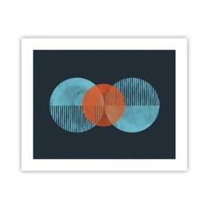 Plakat - Symmetrisk sammensætning - 50x40 cm