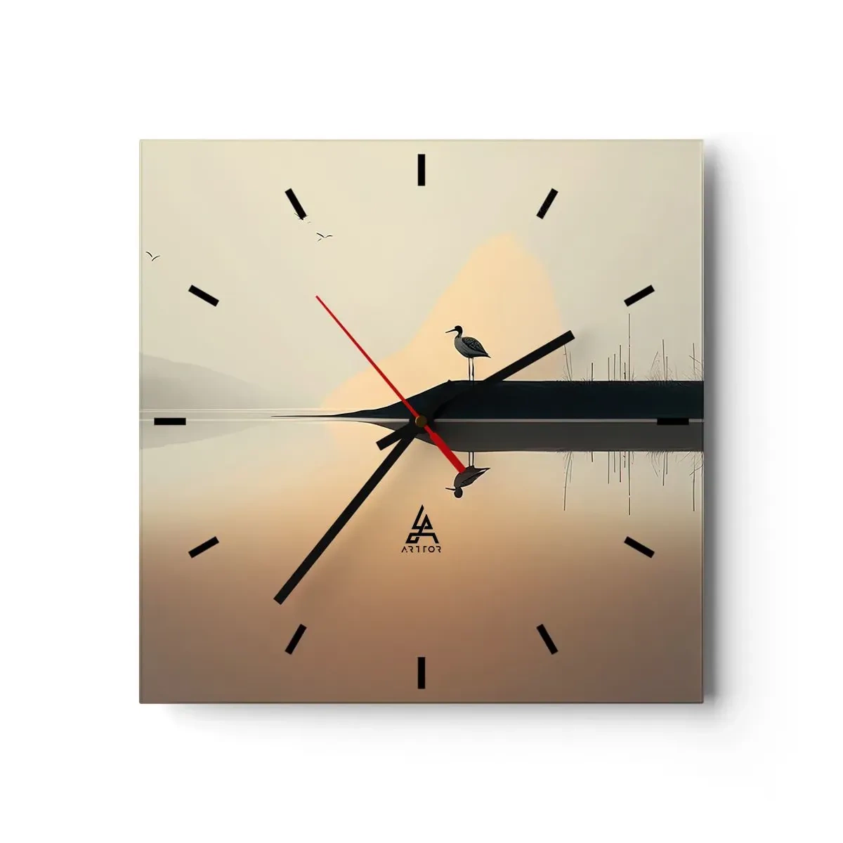 Vægur, Uret - Herre på søen - 40x40 cm