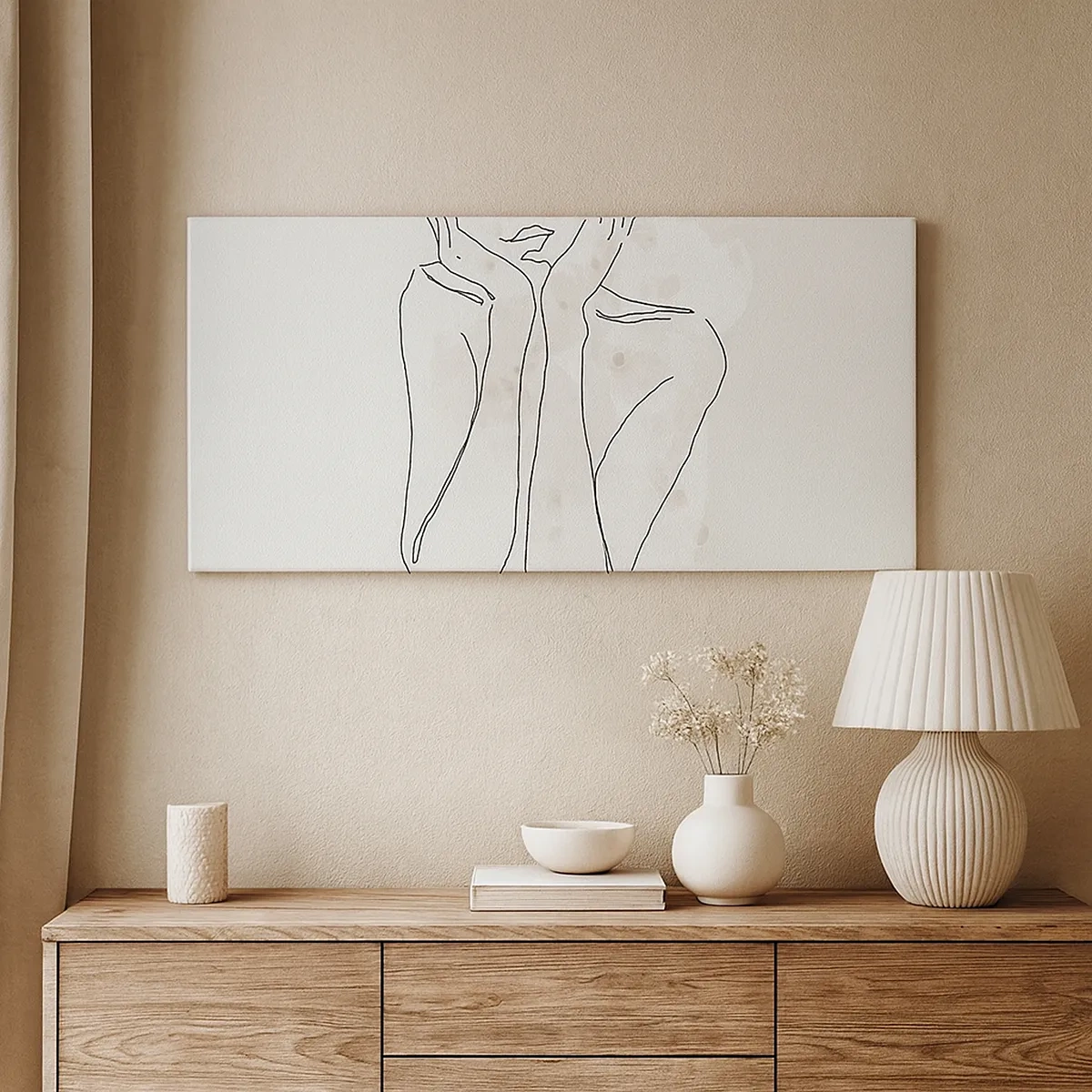 Lærredstryk - Billede på lærred - En drømmende stund - 30x30 cm