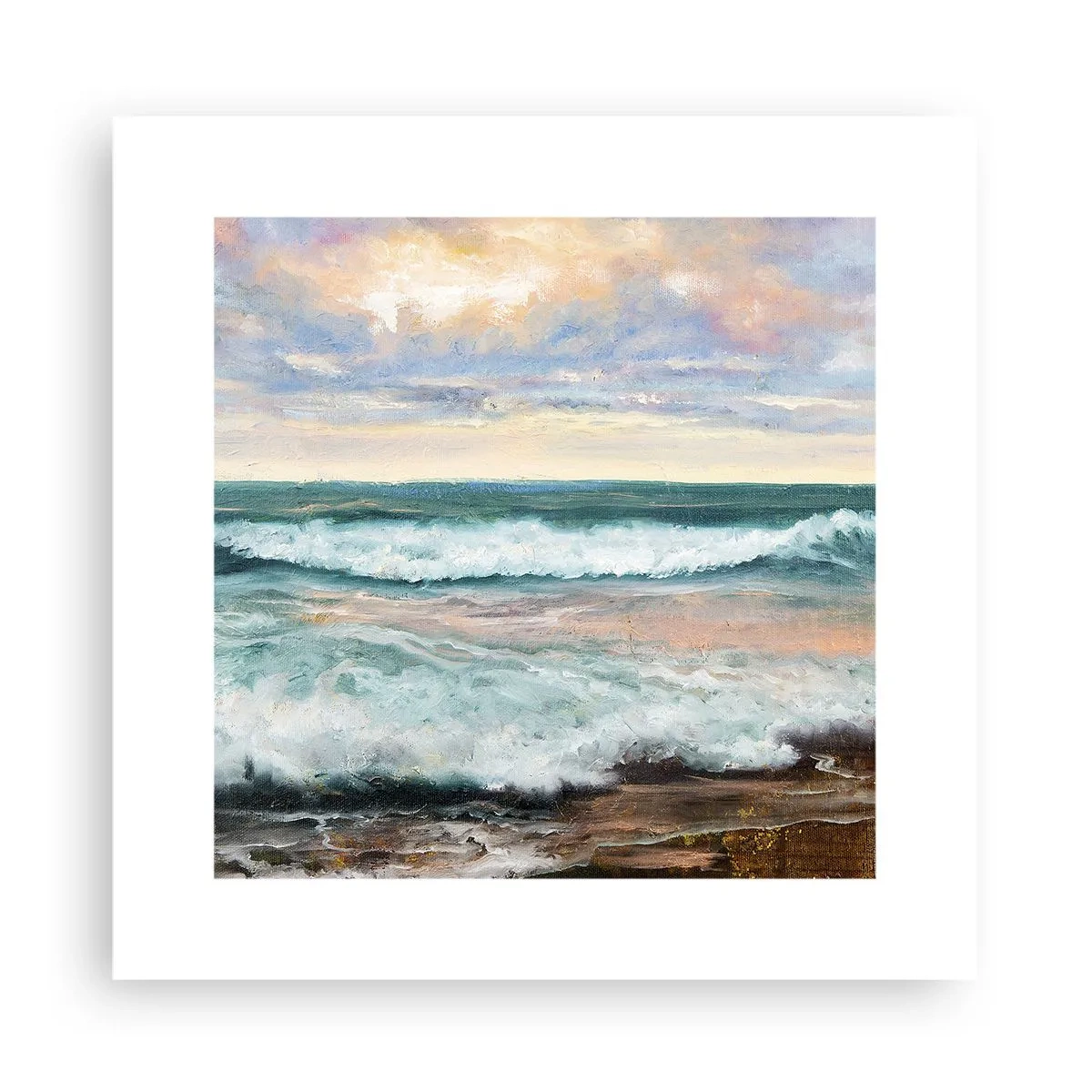 Plakat - Her vil du glatte din sjæl - 30x30 cm