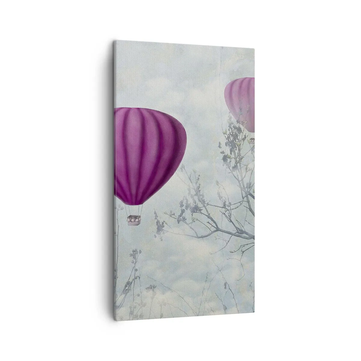 Lærredstryk - Billede på lærred - Som skibe på himlen - 45x80 cm