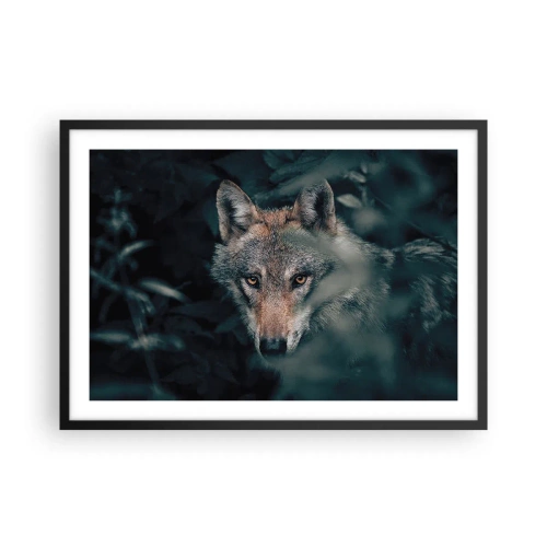 Plakat i sort ramme - Jæger - 70x50 cm