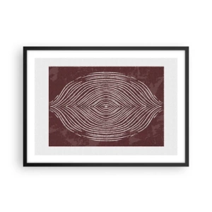 Plakat i sort ramme - Rummet taler - 70x50 cm