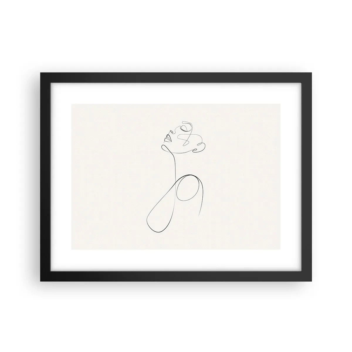 Plakat i sort ramme - Sløjfet i drømme - 40x30 cm