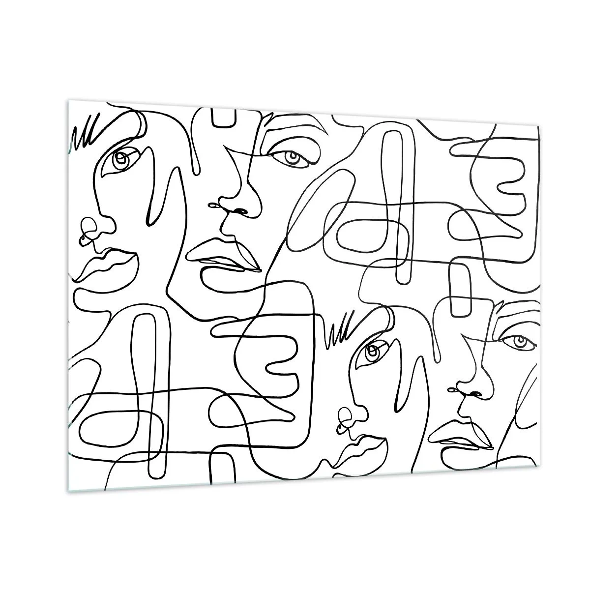 Billede på glas - I sammenfiltrede følelser - 100x70 cm