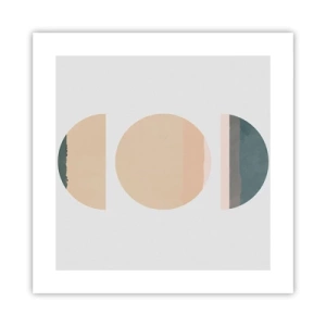 Plakat - Hjul for hjul - 40x40 cm