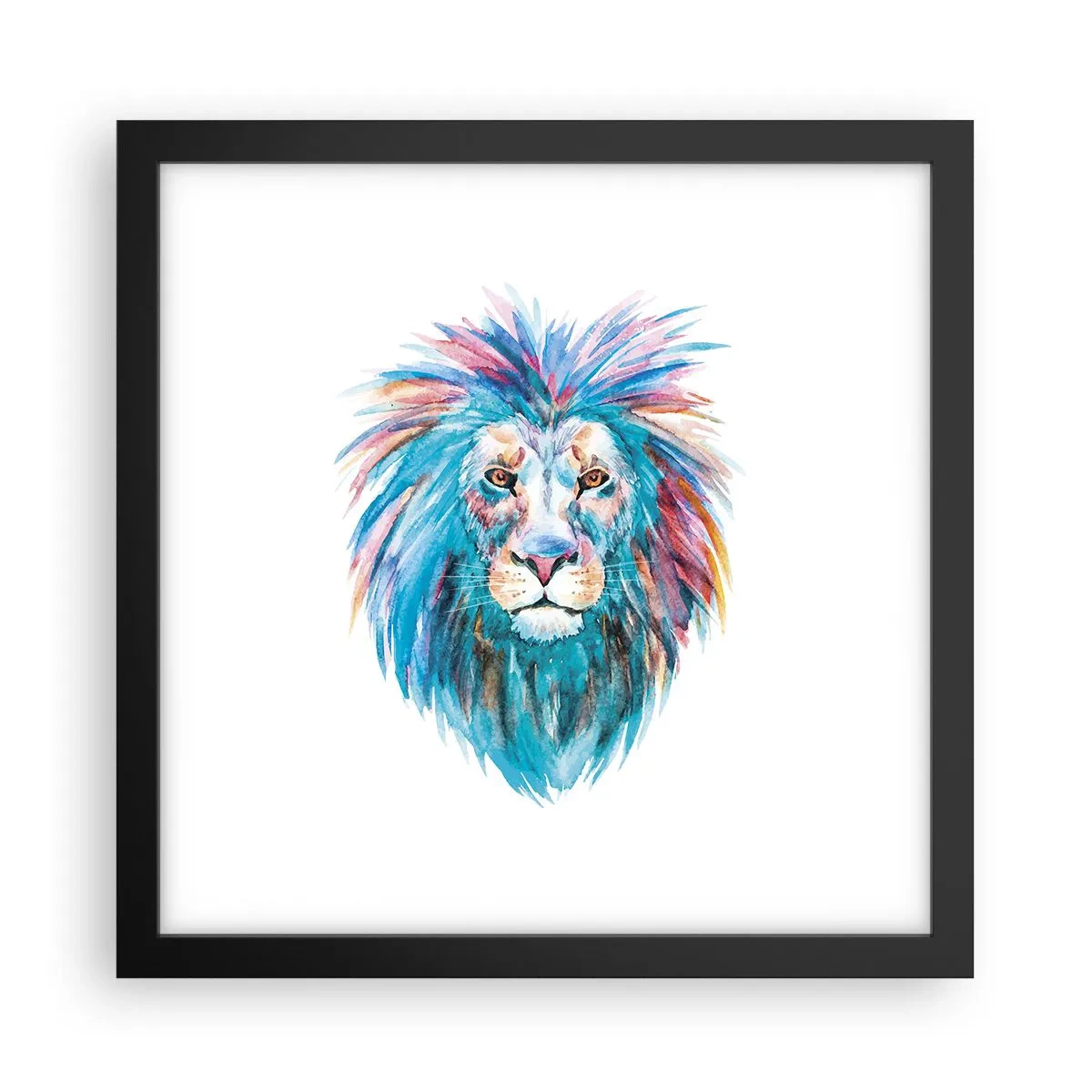 Plakat i sort ramme - En elektrificerende aura - 30x30 cm
