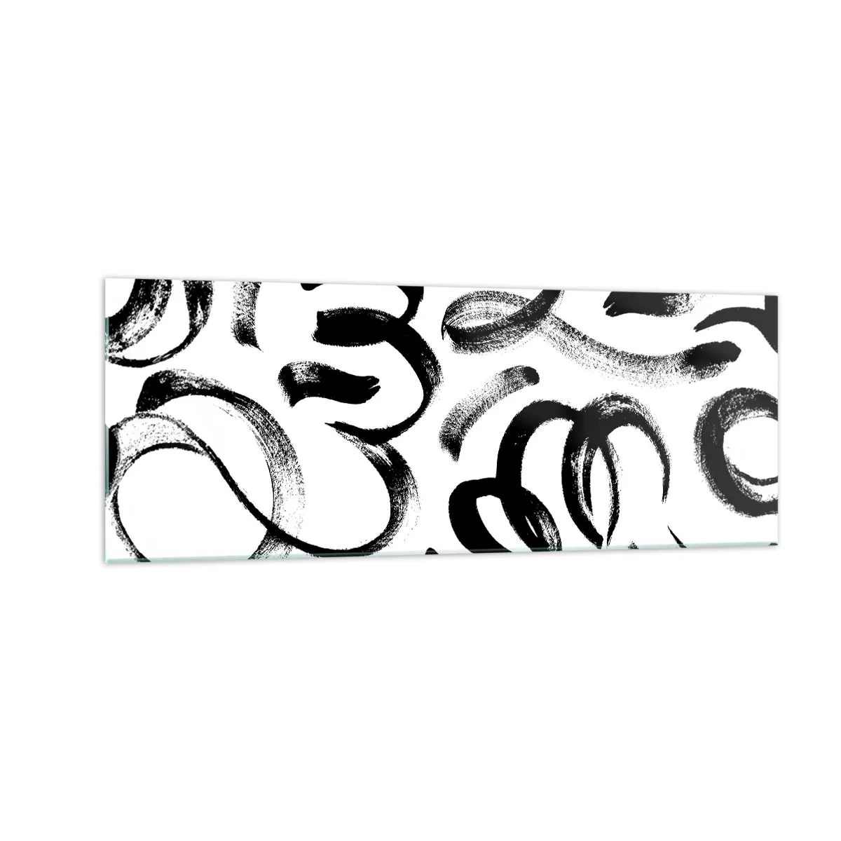 Billede på glas - I sort og hvidt - 140x50 cm