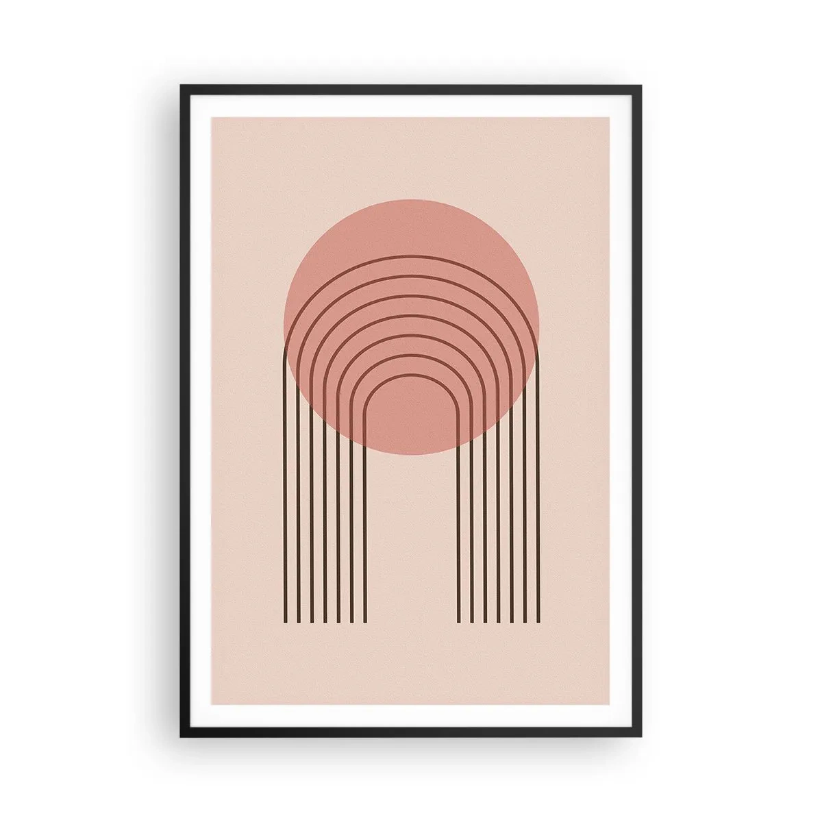 Plakat i sort ramme - Uimodståelig tiltrækningskraft - 70x100 cm