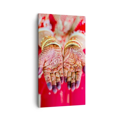 Lærredstryk - Billede på lærred - Klar til at fange lykken - 45x80 cm