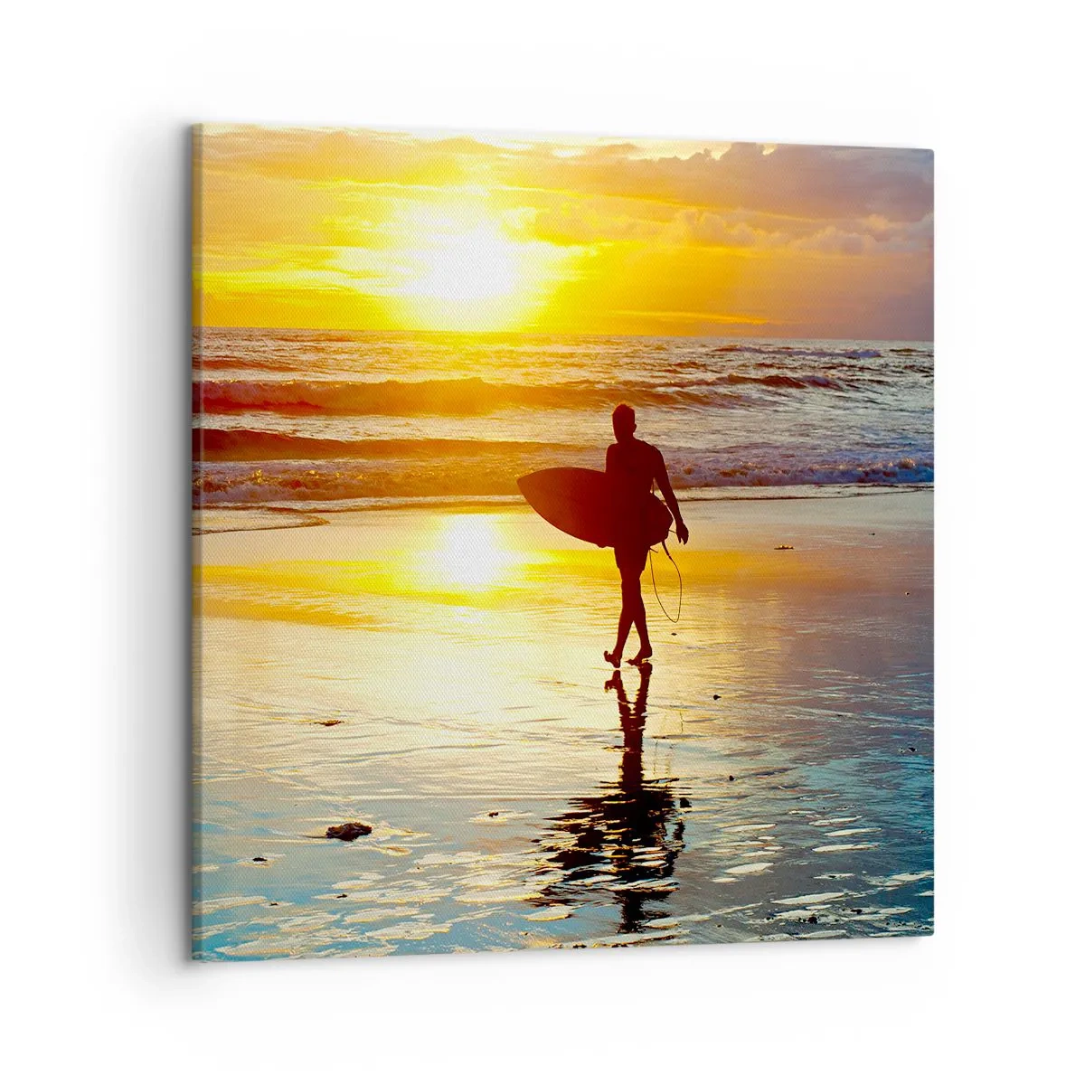 Lærredstryk - Billede på lærred - Krigerens tilbagevenden - 50x50 cm