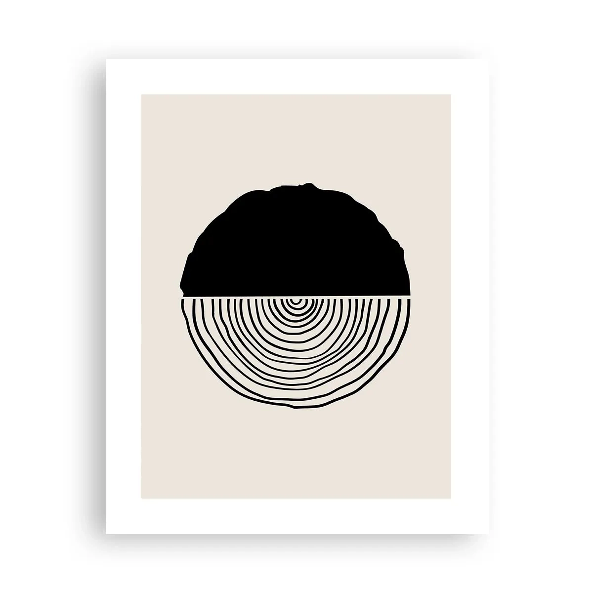 Plakat - Halvt og halvt - 40x50 cm