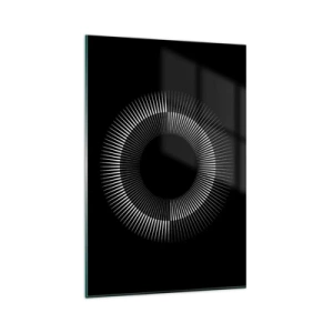 Billede på glas - Sort sol - 80x120 cm