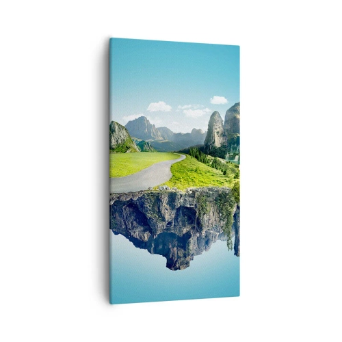 Lærredstryk - Billede på lærred - Fantastisk ø - 55x100 cm