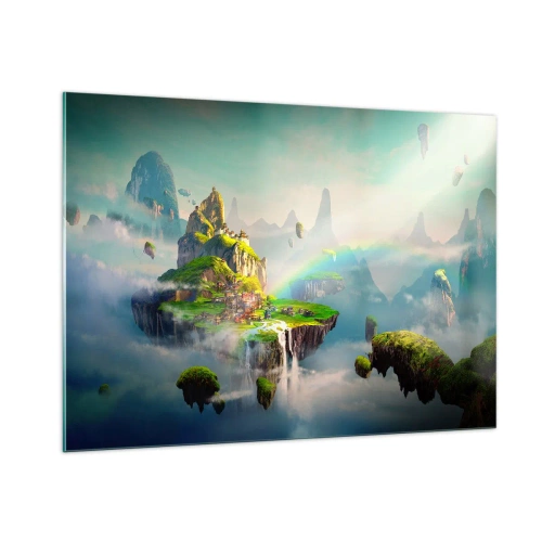 Billede på glas - Midden - lykkelige øer - 100x70 cm