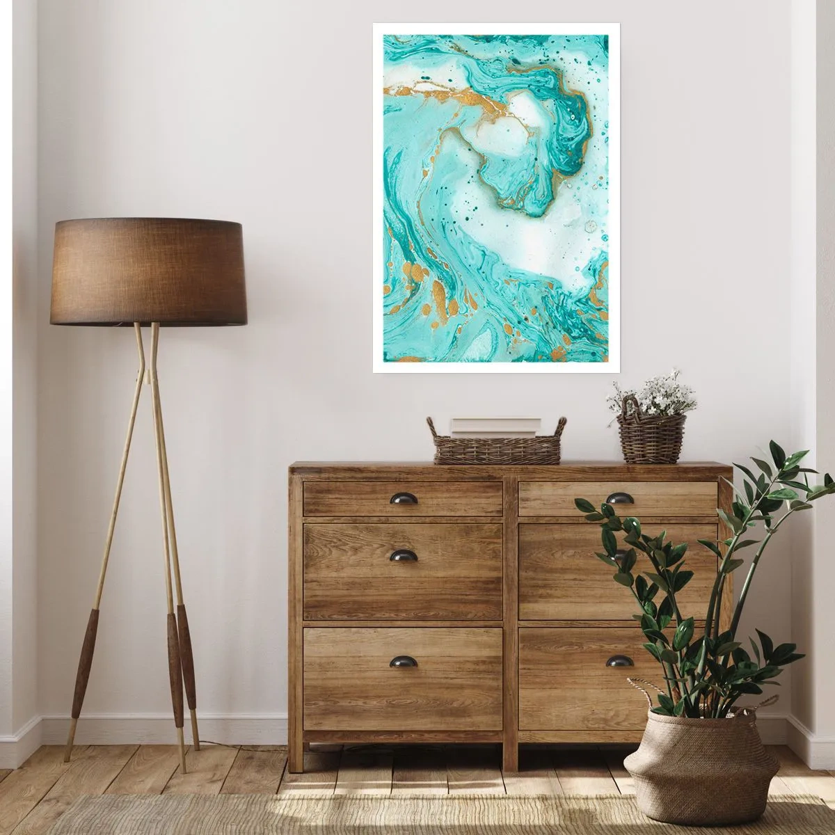 Plakat - Under den store bølge i Edo-perioden - 61x91 cm