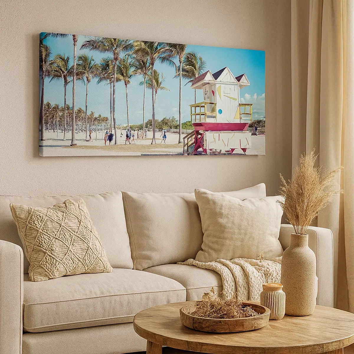 Lærredstryk - Billede på lærred - En smuk dag foran dig - 30x30 cm