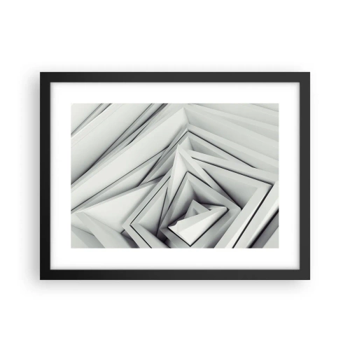 Plakat i sort ramme - Skarpe vinkler knopper - 40x30 cm