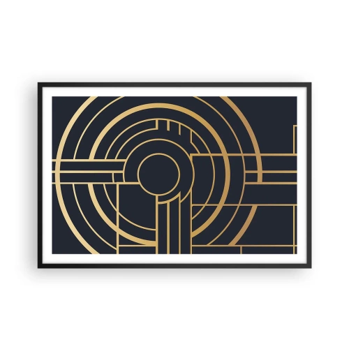 Plakat i sort ramme - At vende tingene på hovedet - 91x61 cm