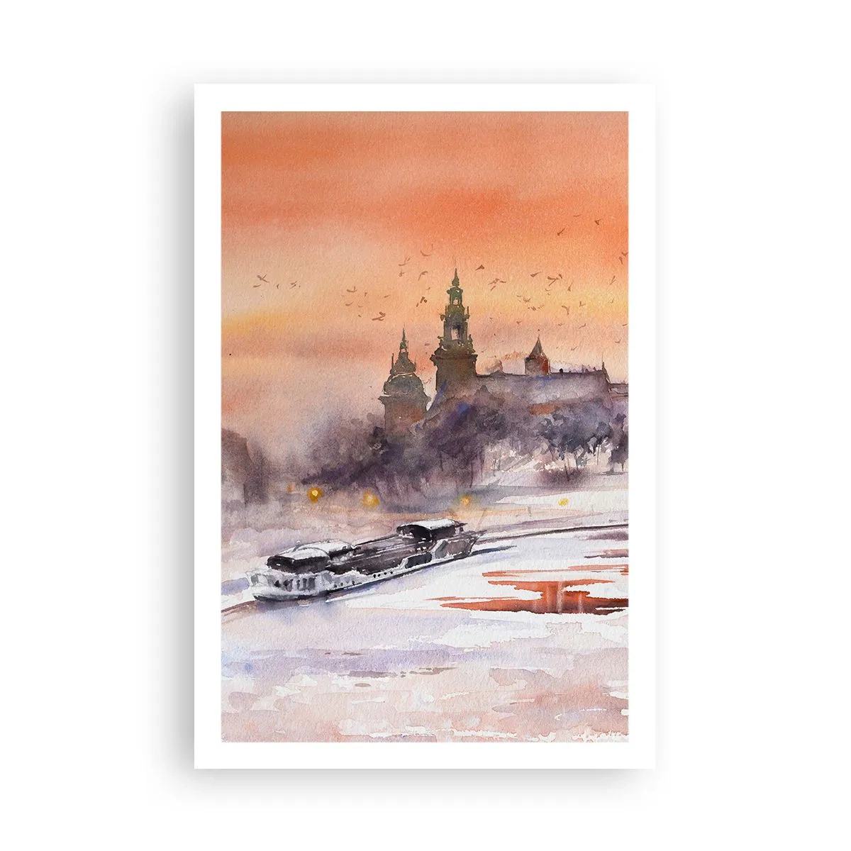 Plakat - Kongelig solnedgang - 61x91 cm