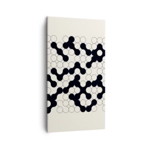 Lærredstryk - Billede på lærred - Kinesisk spil - variation - 45x80 cm