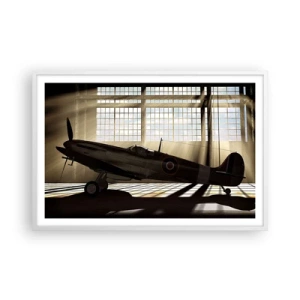 Plakat i hvid ramme - Resten af krigeren - 91x61 cm