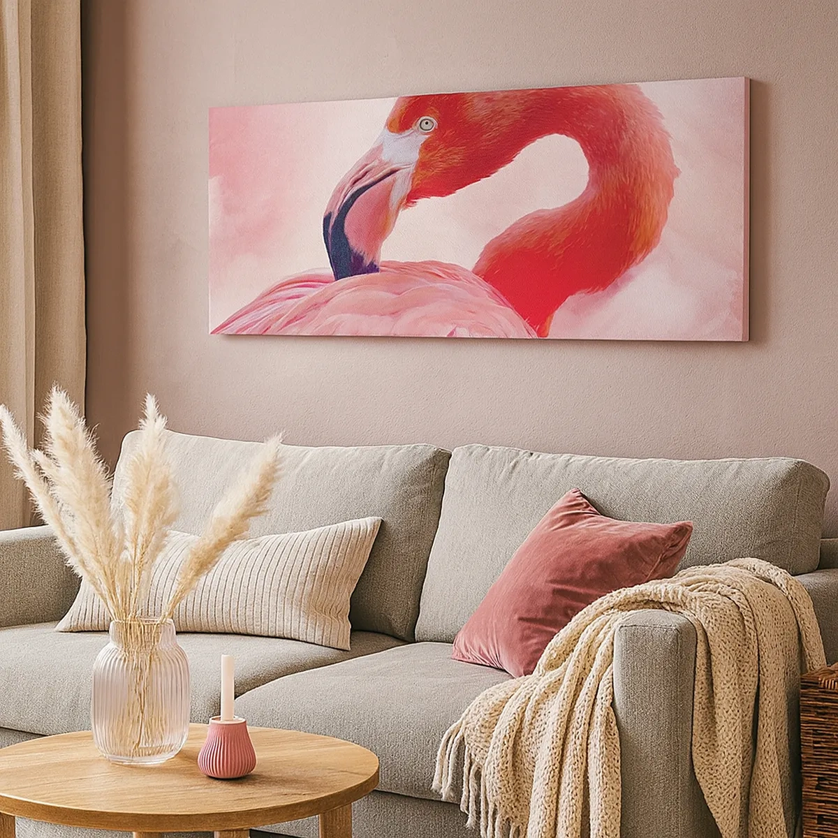 Lærredstryk - Billede på lærred - Fugleskønhed - 30x30 cm