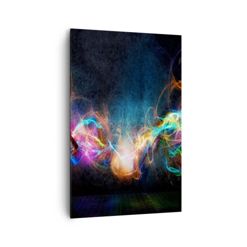 Lærredstryk - Billede på lærred - Glædeligt imod mørket - 80x120 cm