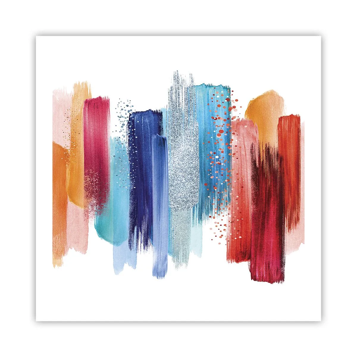 Plakat - Op og ned  - 60x60 cm