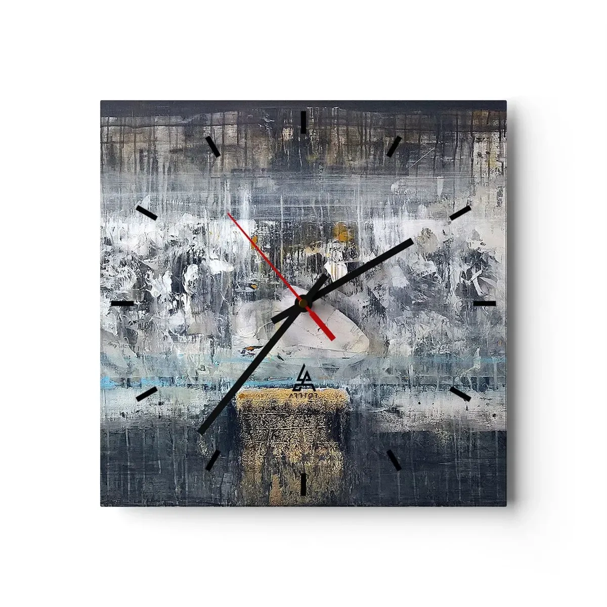 Vægur, Uret - Som på is, som på fortovet - 40x40 cm