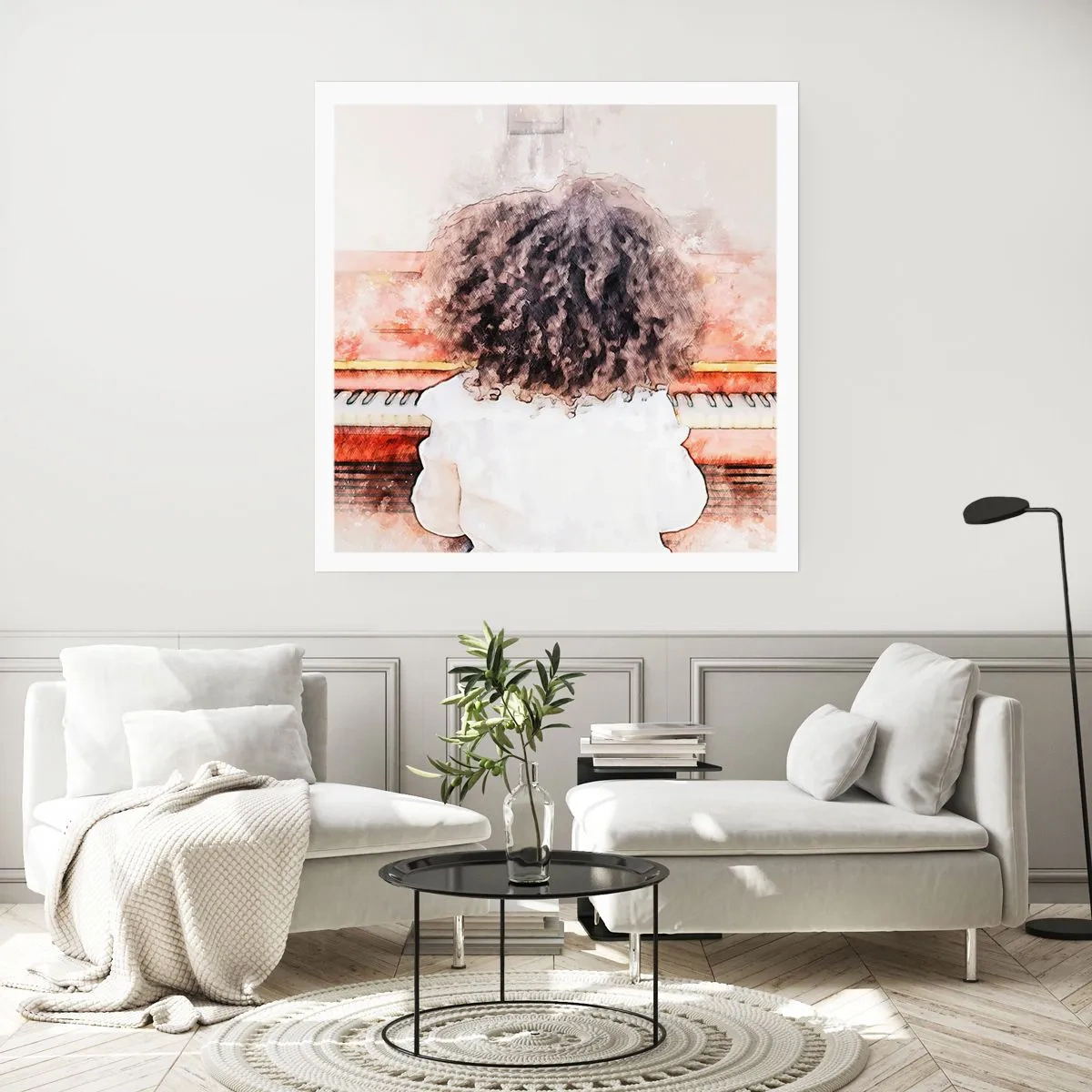 Plakat - i et ny verden - 30x30 cm
