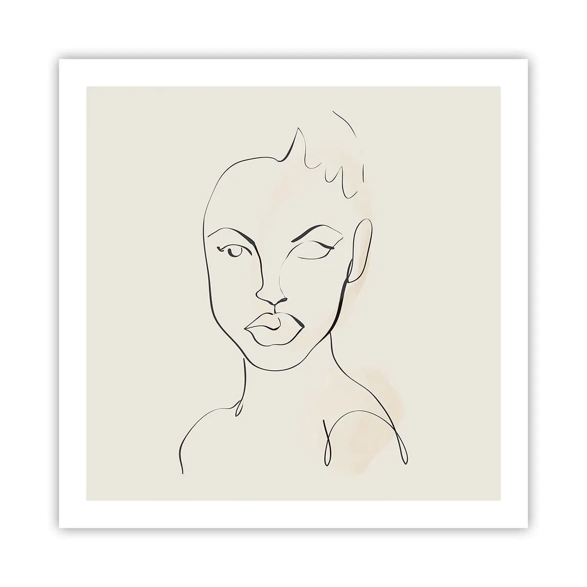 Plakat - Omrids af sensualitet - 60x60 cm