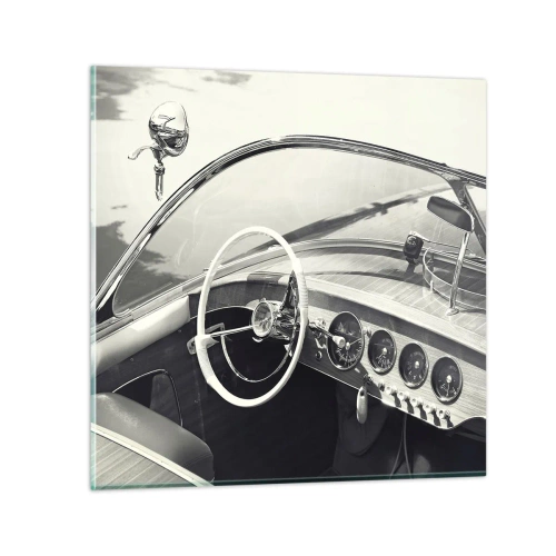 Billede på glas - Vejr for de rige - 50x50 cm