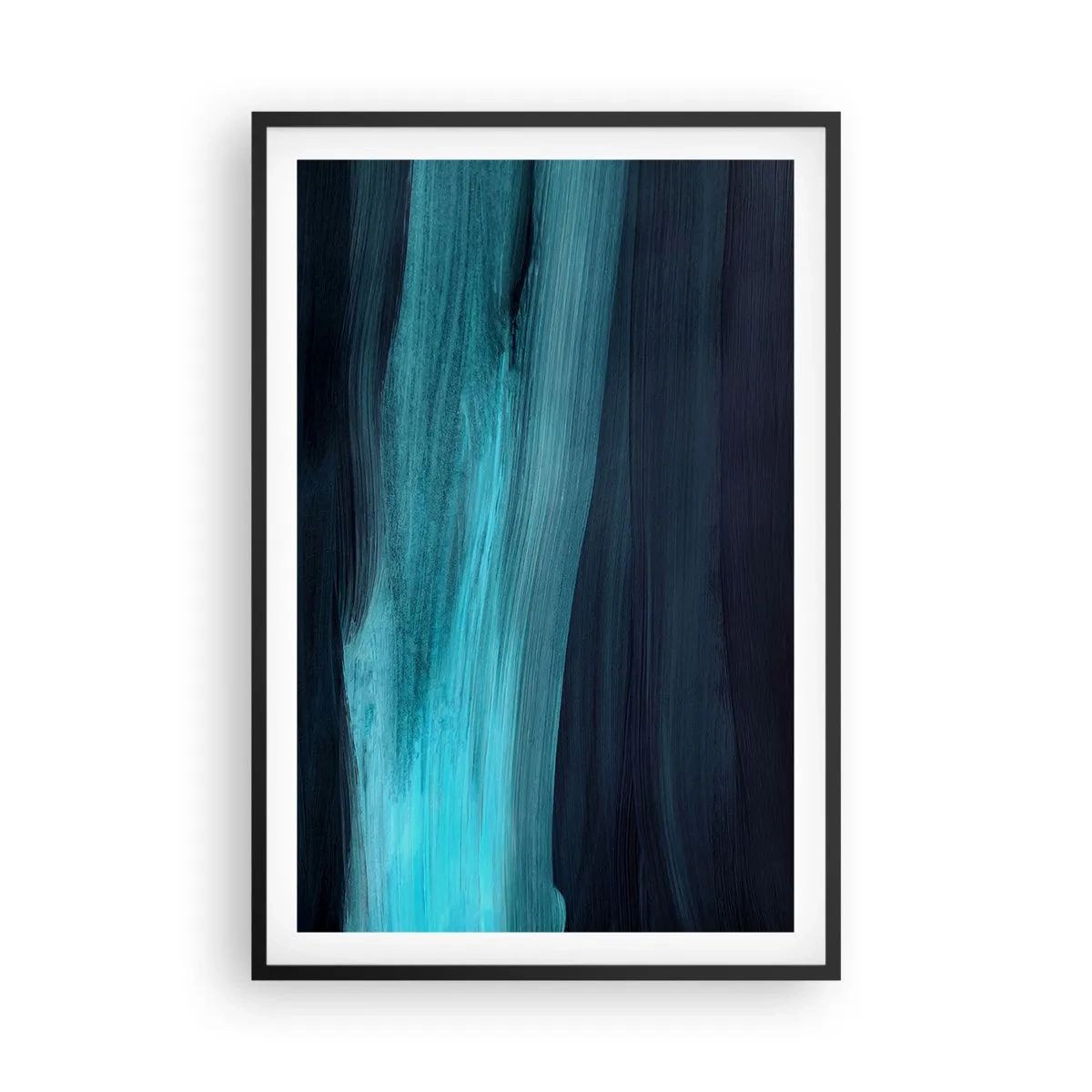 Plakat i sort ramme - Svøm med strømmen - 61x91 cm