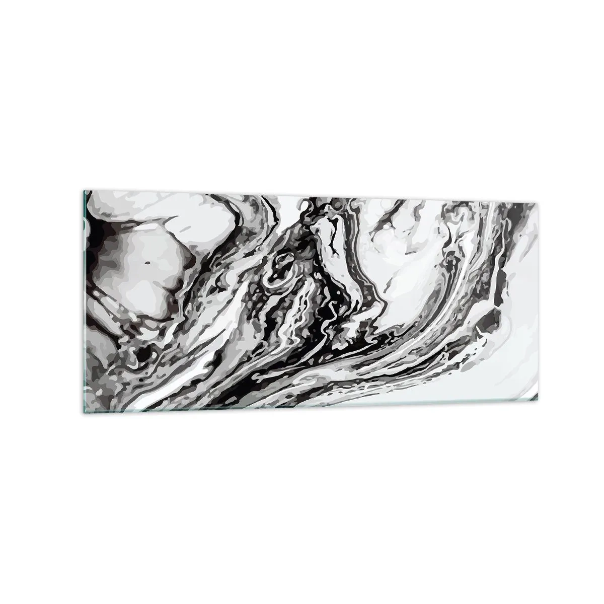 Billede på glas - I begyndelsen var det kaos - 120x50 cm