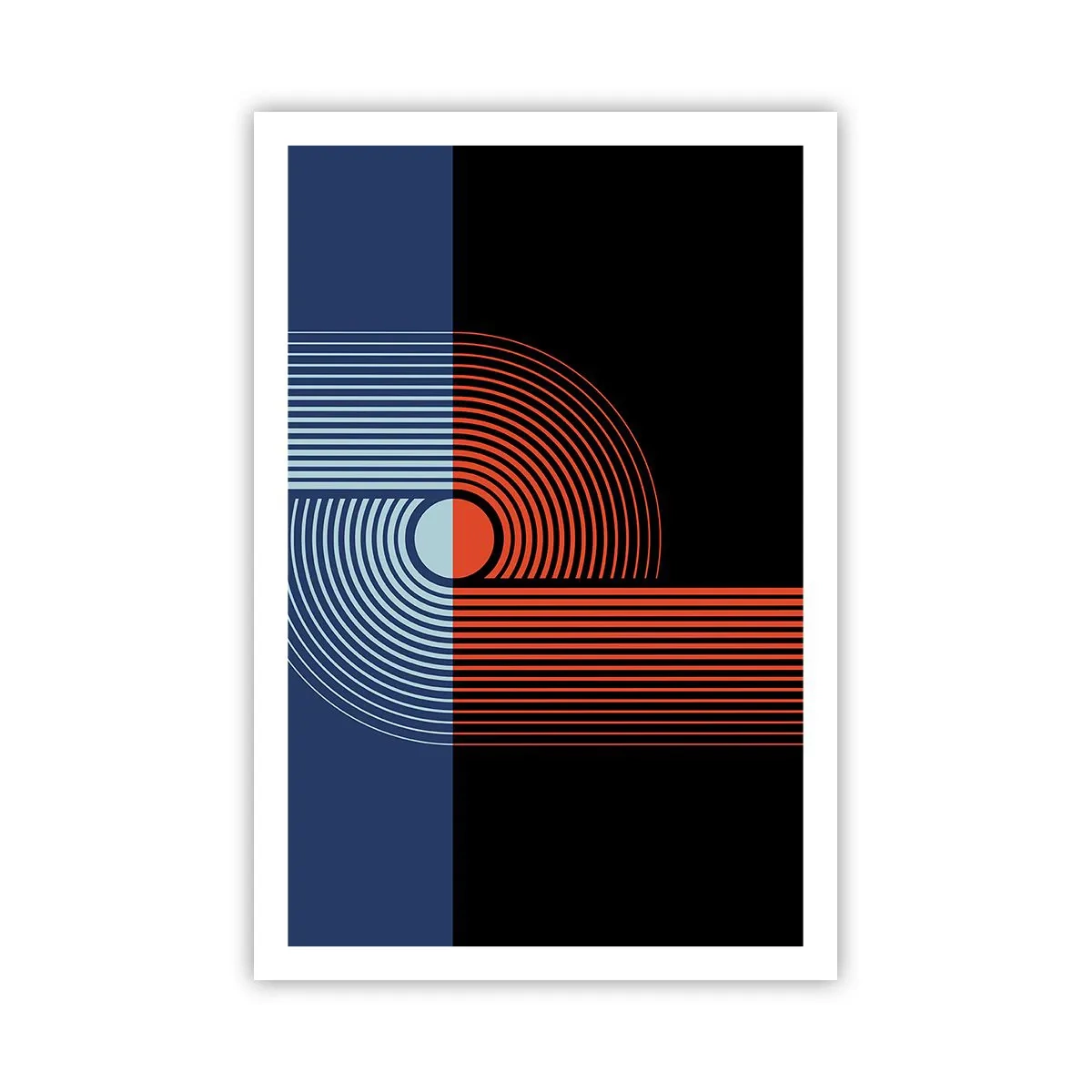 Plakat - I en geometrisk omfavnelse - 61x91 cm