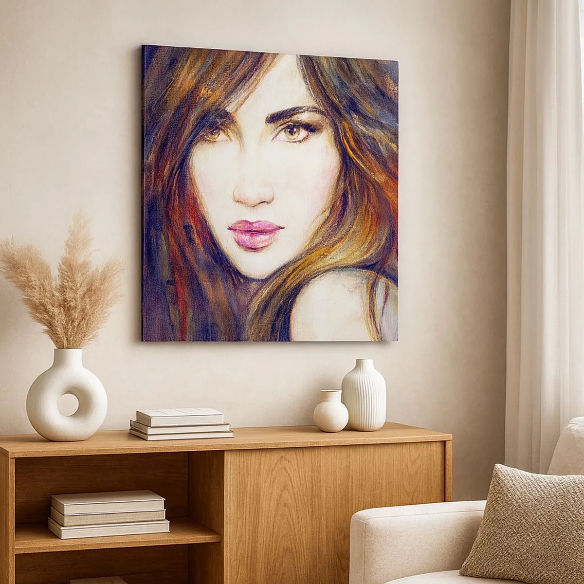 Lærredstryk - Billede på lærred - En øre for dine tanker - 30x30 cm