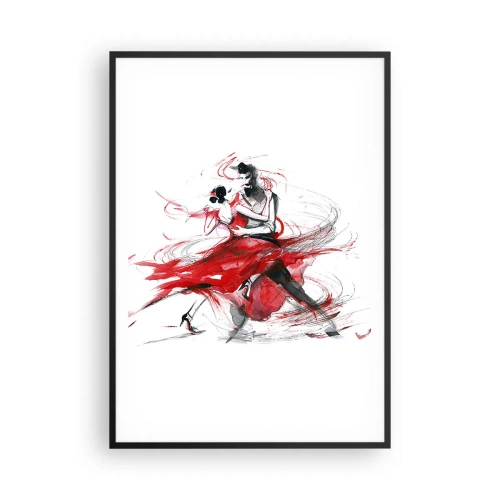Plakat i sort ramme - Tango - passionens rytme - 70x100 cm