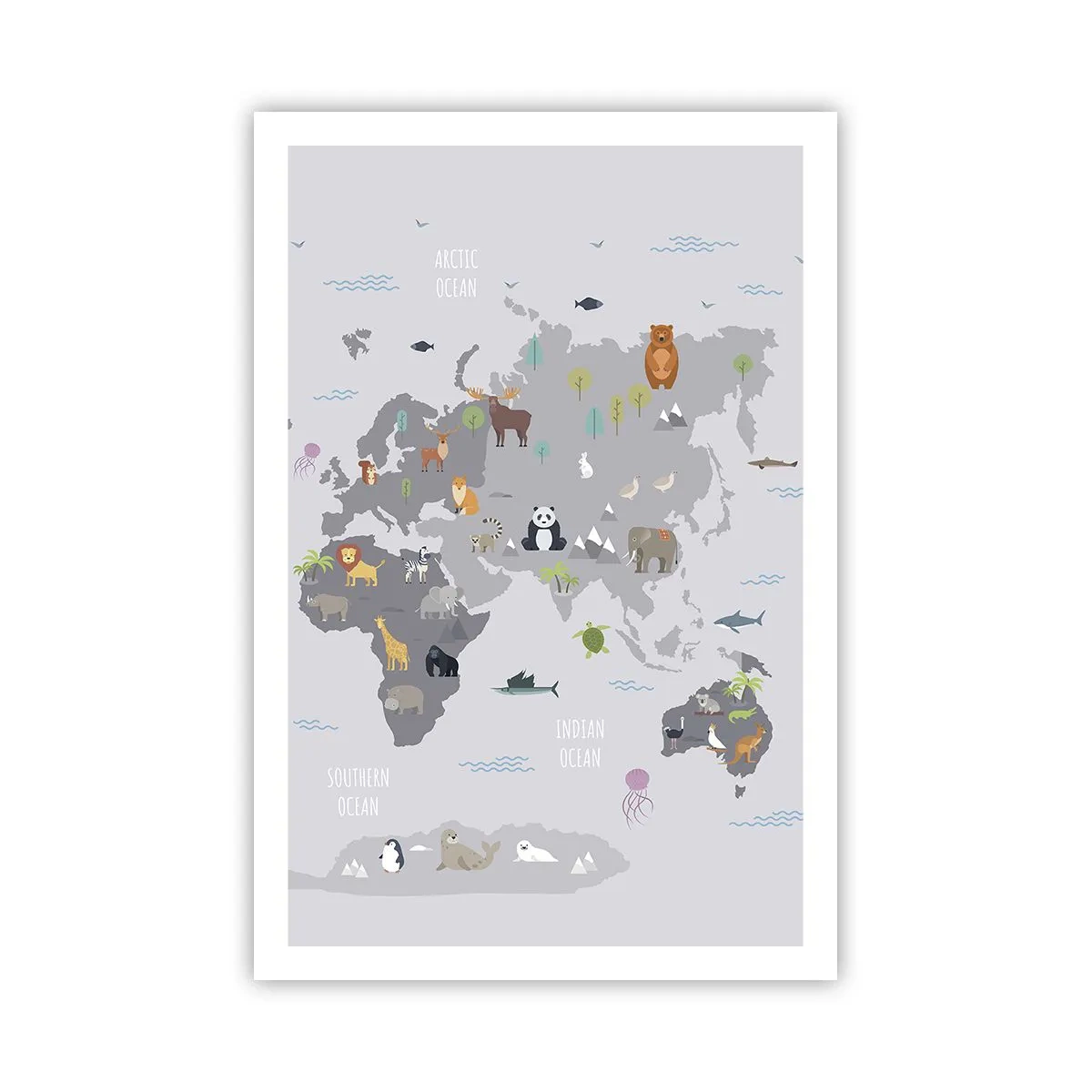 Plakat - Fortæl mig, hvor du er fra... - 61x91 cm