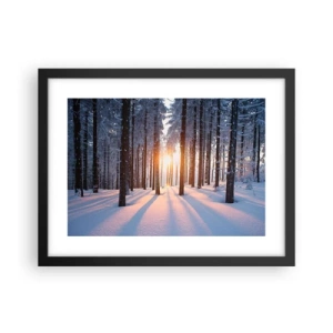 Plakat i sort ramme - Klart i sort og hvidt - 40x30 cm