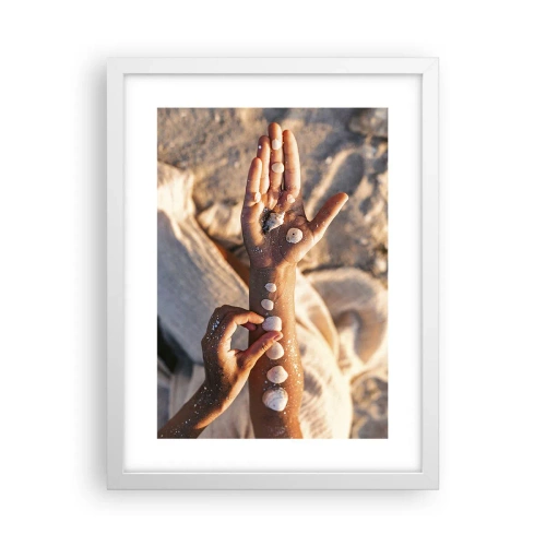 Plakat i hvid ramme - Skønhed inden for rækkevidde - 30x40 cm
