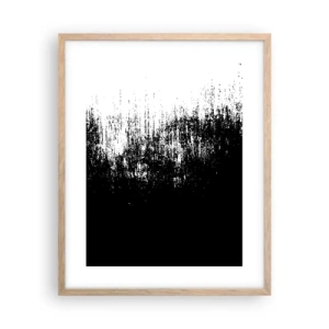 Plakat i ramme af lyst egetræ - Og vinderen er... - 40x50 cm