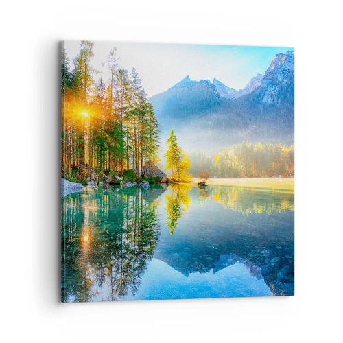 Lærredstryk - Billede på lærred - Majestæt og sødme - 70x70 cm